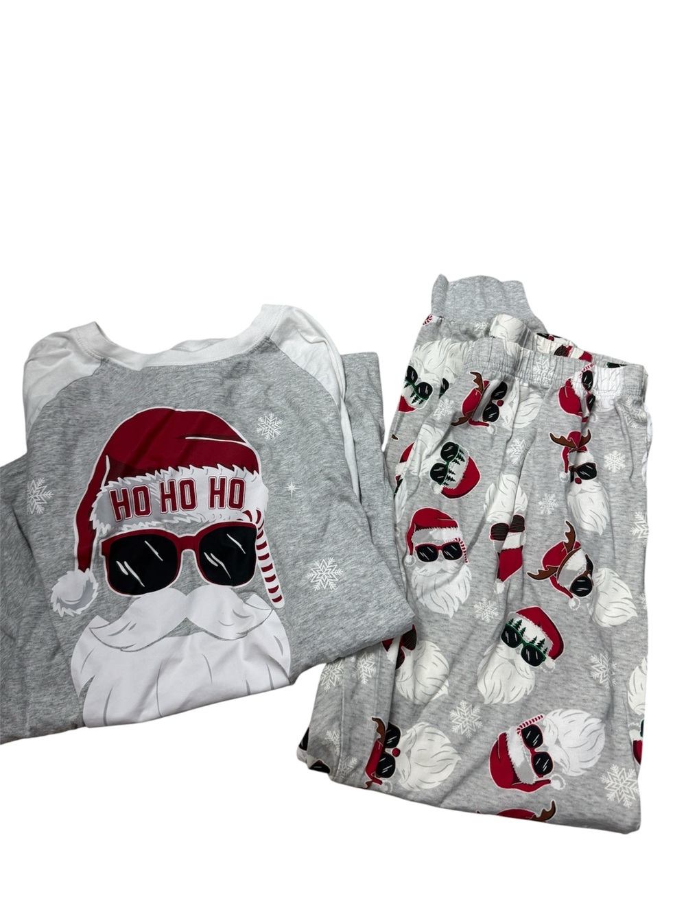 PJ Place pajamas Santa pajamas Adult matching family pajamas Ho Ho Ho